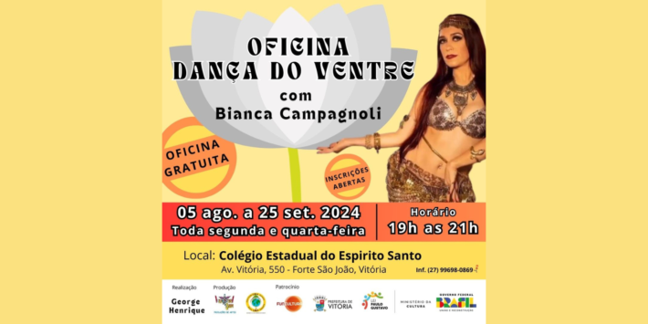 Oficina Gratuita de Dança do Ventre com Bianca Campagnoli