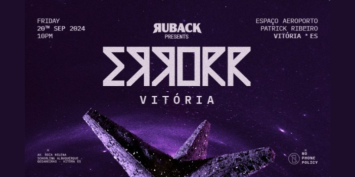 RUBACK apresenta :: ERRORR Vitória